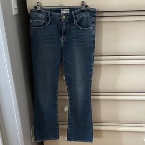 FRAME “Le Crop Mini Boot” cut cropped Jeans, size 26